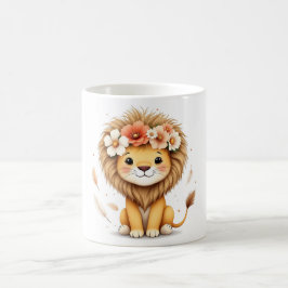 Caneca De Café Leoa [Theme] Camiseta Feminina Design Brasil Prese