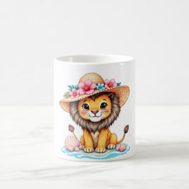 Caneca De Café Leoa [Theme] Camiseta Feminina Design Brasil Prese