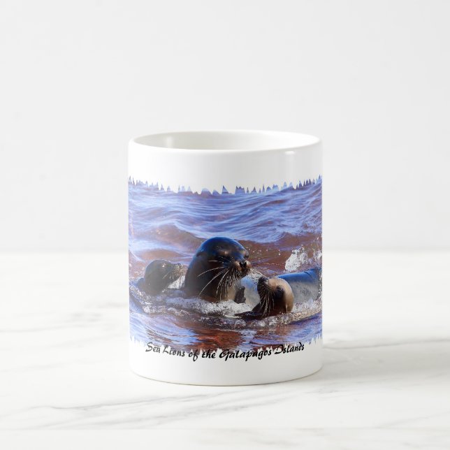 Caneca De Café Leões de mar de Galapagosa (Centro)