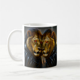 Caneca De Café Leões do Vampiro Gótico