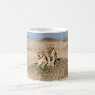 Caneca De Café Leões jovens