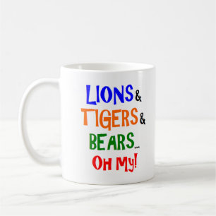 Caneca De Café Leões tigres ursos Mug