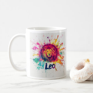 Caneca De Café "Léon da Traseira dos 90: Splatter Paint Mug"