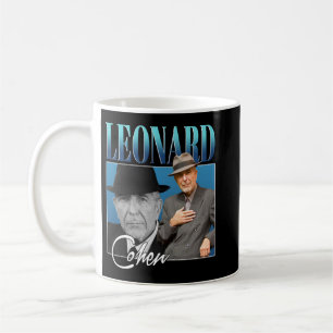 Caneca De Café Leonard Cohen Estilo Retroativo Oferece Presentes 