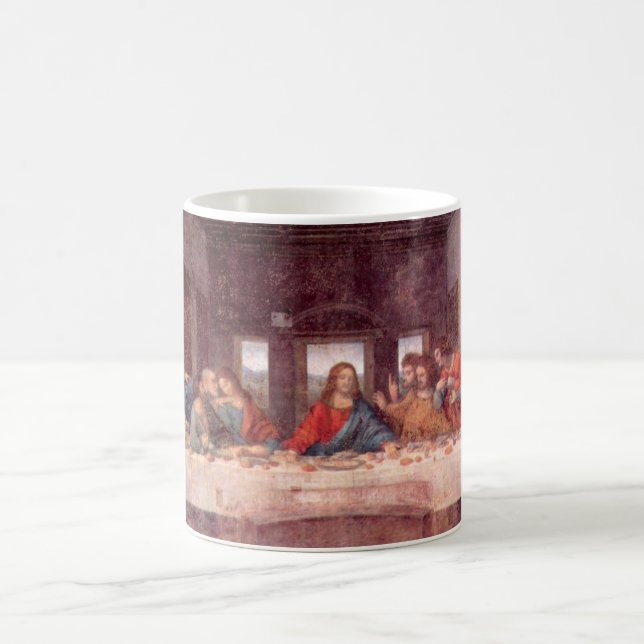 Caneca De Café Leonardo da Vinci é o último jantar (Centro)