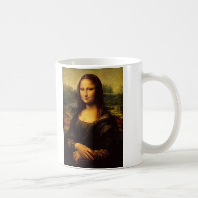 Caneca De Café Leonardo da Vinci - Mona Lisa (Direita)