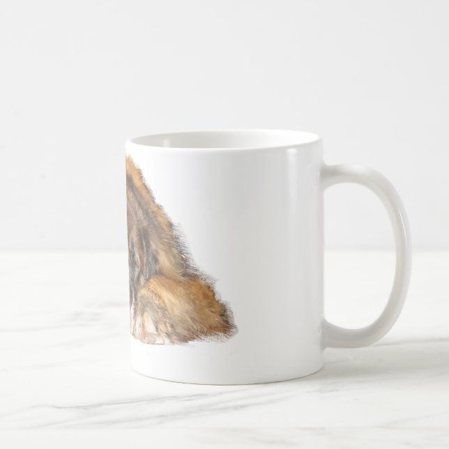 Caneca De Café Leonberger sonolento (Direita)