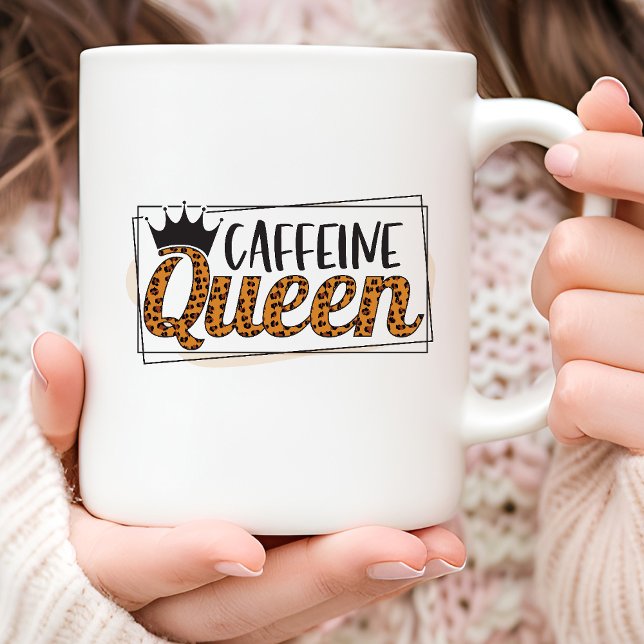 Caneca De Café Leopard Patterine Caffeine Queen Coffee Mug (Criador carregado)