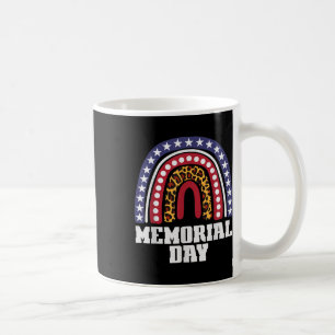 Caneca De Café Leopard Us Flag American Rainbow Memorial Day