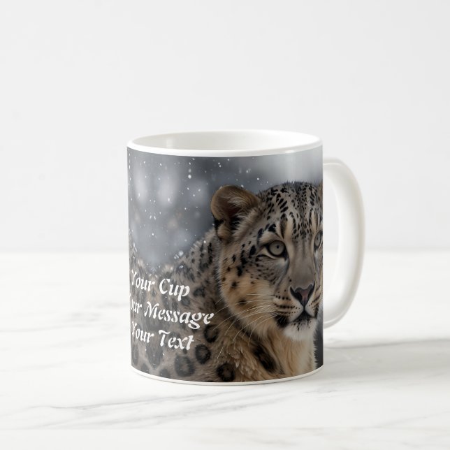 Caneca De Café Leopardo (Frente Esquerda)