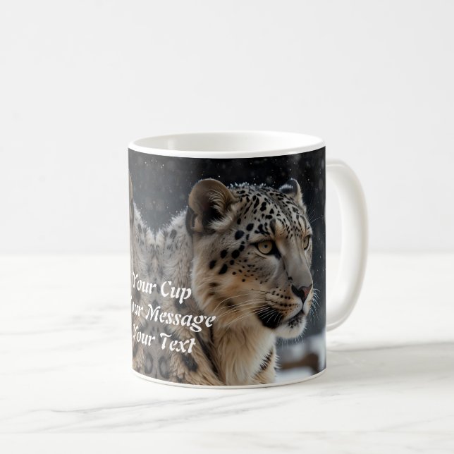 Caneca De Café Leopardo (Frente Esquerda)