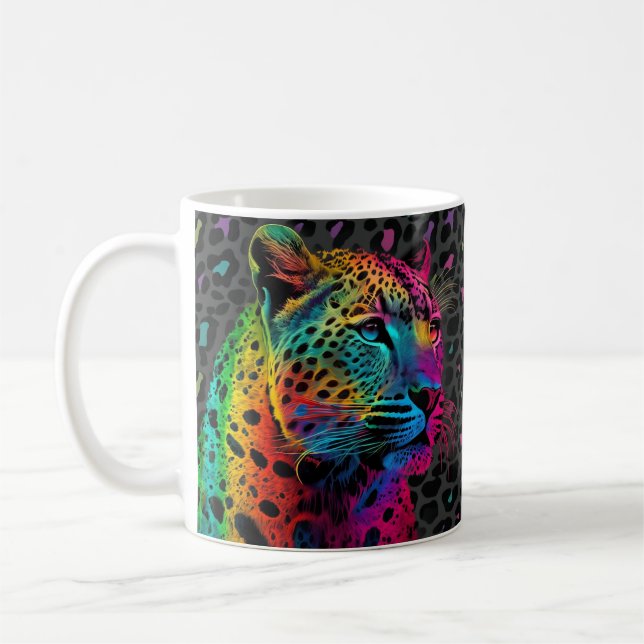 Caneca De Café Leopardo (Esquerda)