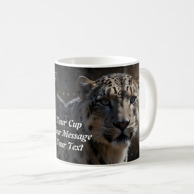 Caneca De Café Leopardo (Frente Esquerda)