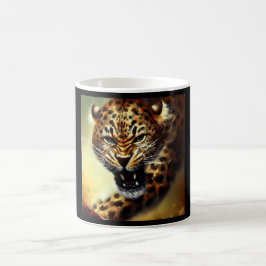 Caneca De Café Leopardo (10) Gato selvagem