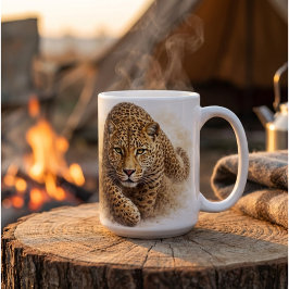 Caneca De Café Leopardo Caçador Silencioso | Arte de Vida Selvage