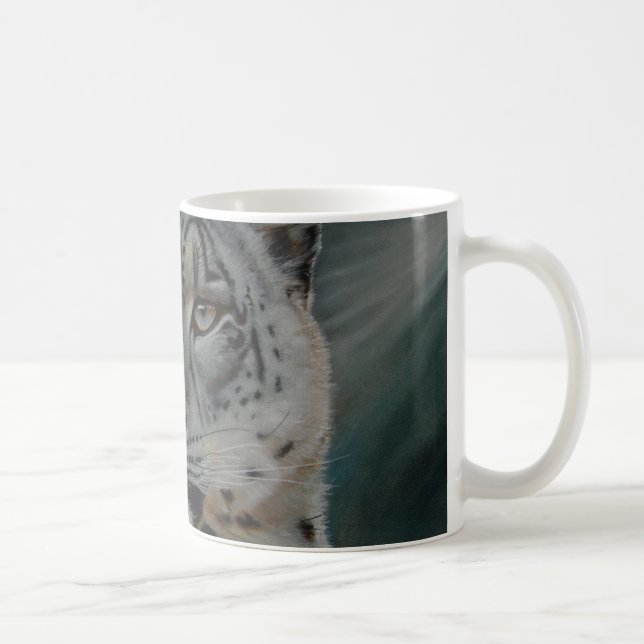 Caneca De Café Leopardo de neve (Direita)