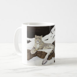 Caneca De Café Leopardo de neve
