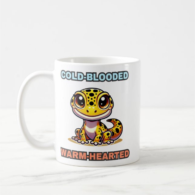 Caneca De Café Leopardo Engraçado Engraçado, De Coração Quente, G (Esquerda)