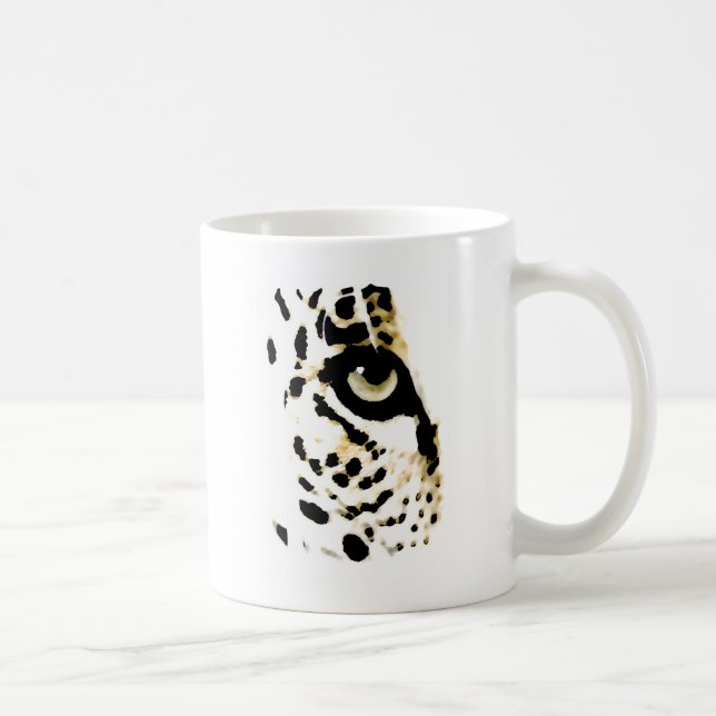 Caneca De Café Leopardo Eye (Direita)