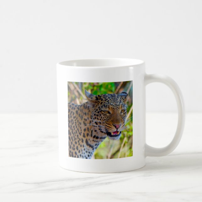 Caneca De Café Leopardo Manchado (Direita)