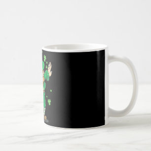 Caneca De Café Leprechaun Dabbing Dia de São Patrício Irlandês Di
