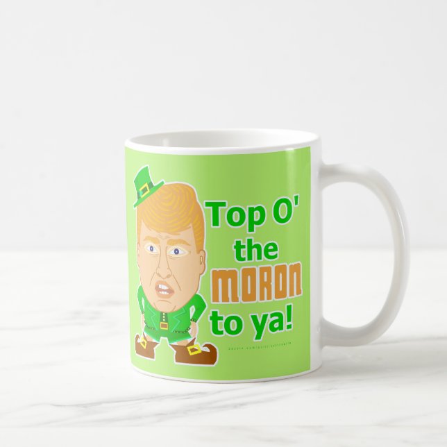 Caneca De Café Leprechaun engraçado do Dia de São Patrício de (Direita)