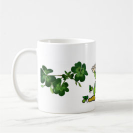 Caneca De Café Leprechaun feliz