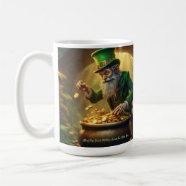 Caneca De Café Leprechaun Saudação