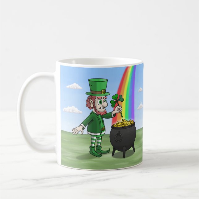 Caneca De Café Leprechauns Saint Patrick's Day (Esquerda)