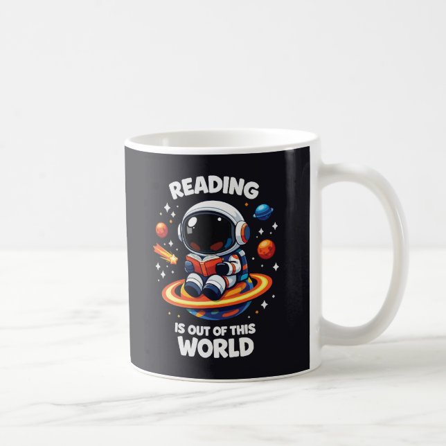 Caneca De Café Ler é fora deste mundo (Direita)