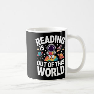 Caneca De Café Ler é fora deste mundo espaço livros engraçados