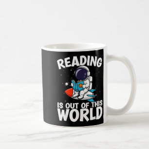 Caneca De Café Ler é fora deste mundo livros engraçados espaciais