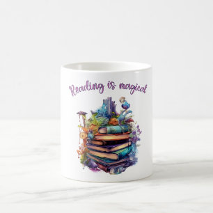 Caneca De Café Ler é Mágico