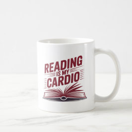 Caneca De Café Ler É Meu Livro Vermelho Negrito De Cardio