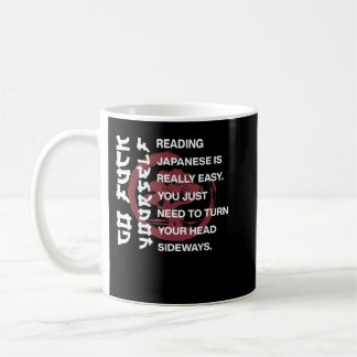 Caneca De Café Ler japonês é fácil
