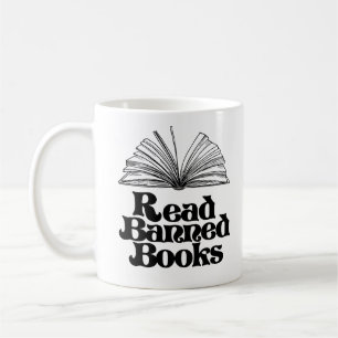Caneca De Café Ler Livros Banidos