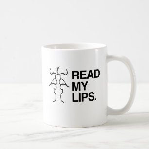 CANECA DE CAFÉ LER MEUS LÁBIOS
