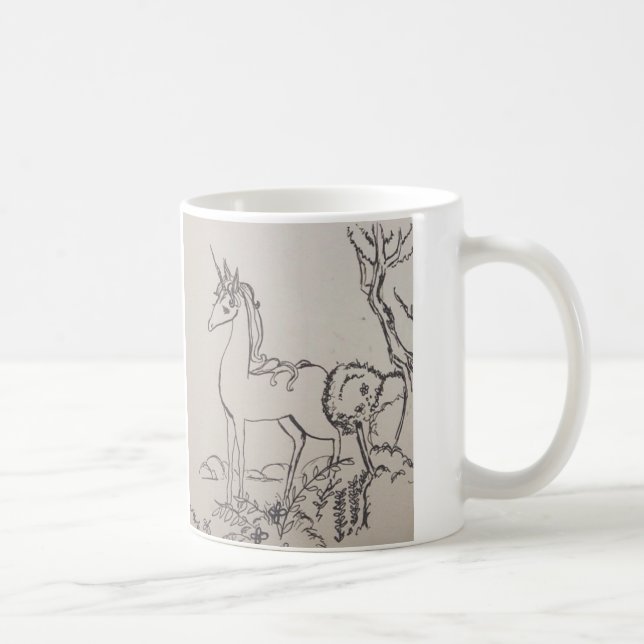 Caneca De Café Ler The unicorn (Direita)