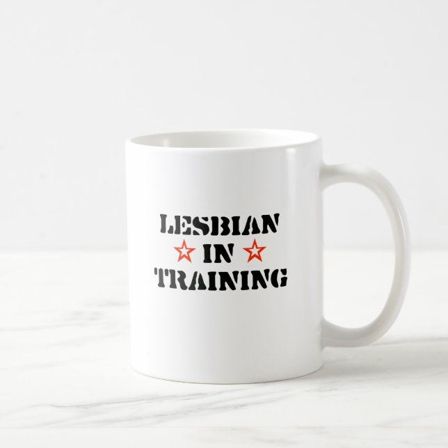 Caneca De Café Lésbica em Treinamento (Direita)