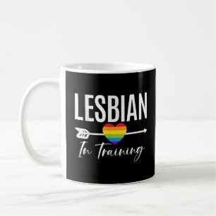 Caneca De Café Lésbica em treinamento de lésbicas engraçadas