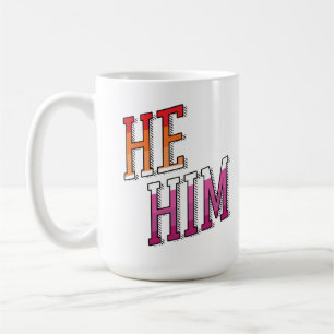 Caneca De Café Lésbica Pronuncia Ele