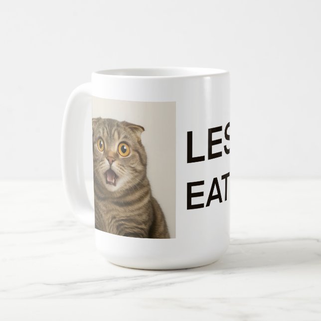 Caneca De Café Lésbicas Comem O Quê Engraçado (Frente Esquerda)