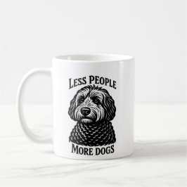Caneca De Café Less People More Dogs Mug - Golden Doodle