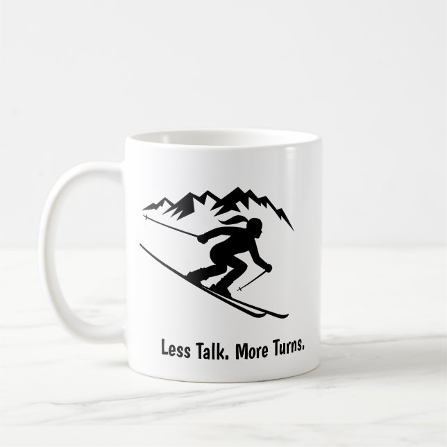 Caneca De Café "Less Talk. More Turns." (Esquerda)