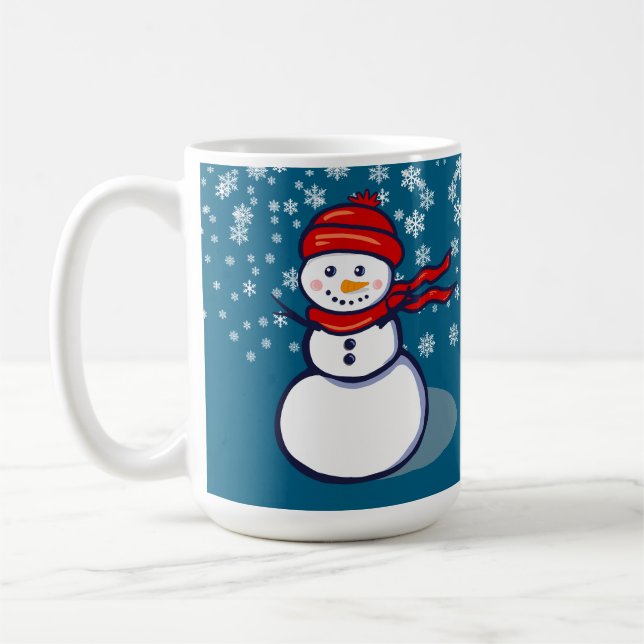 Caneca De Café Let it snow snowman (Esquerda)