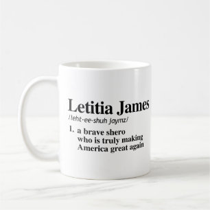 Caneca De Café Letitia James Definition - Um xero corajoso