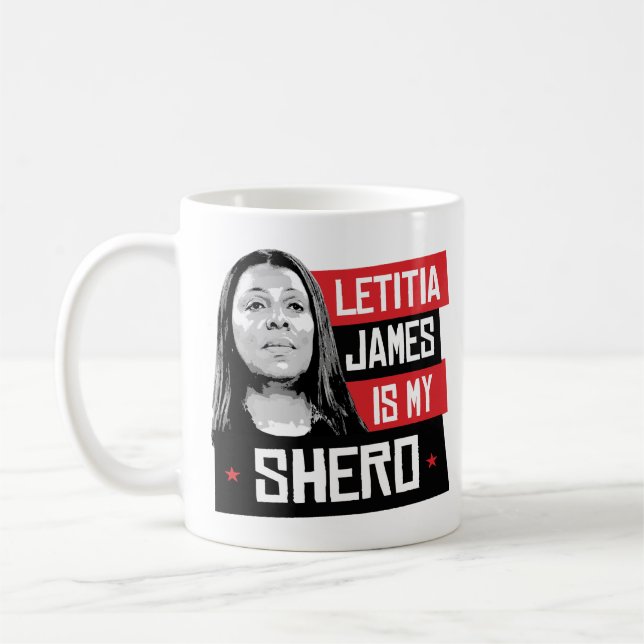 Caneca De Café Letitia James é meu Shero (Esquerda)
