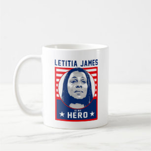 Caneca De Café Letitia James é o meu Herói
