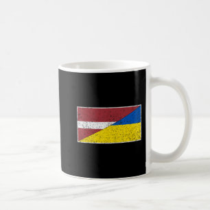 CANECA DE CAFÉ LETÓNIA UCRÂNIA, PAVILHÃO LETÃO UCRANIANO