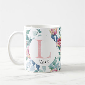 Caneca De Café Letra aquosa L